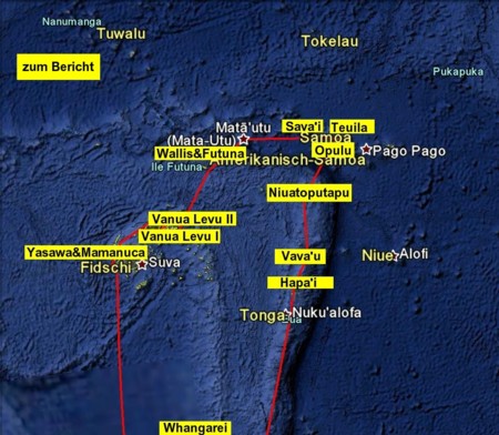 map Tonga Samoa Fiji